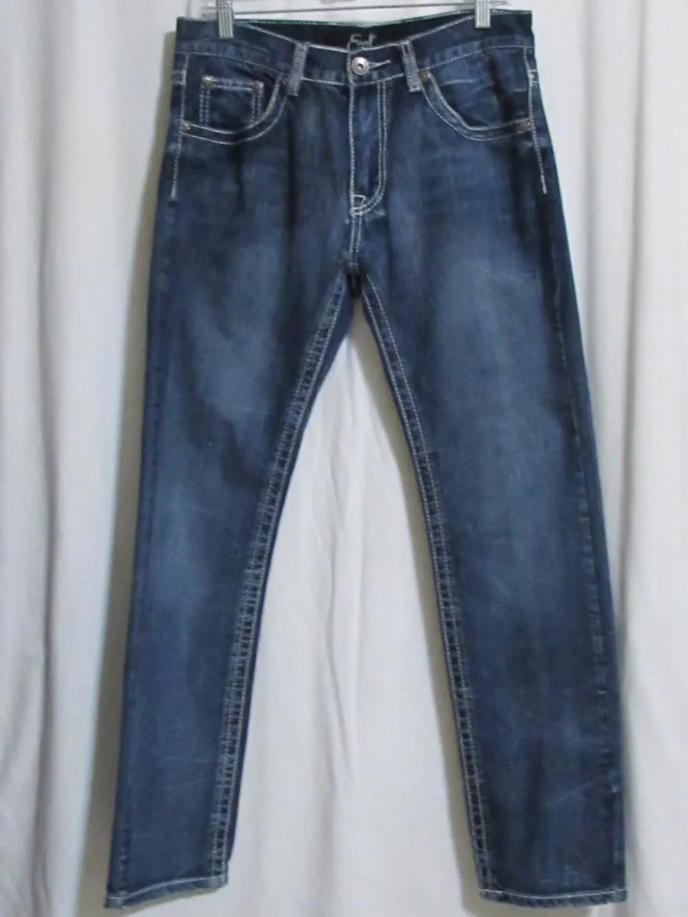 New Mens EARL JEANS Embellished Distressed Jeans Pants 32 X 32 ORIG $88